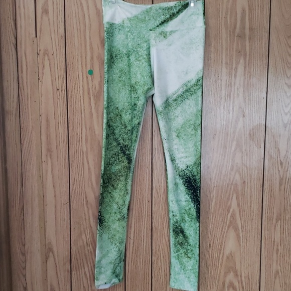SALE OMNIYOGA Green Asphalt Leggings - Picture 1 of 4
